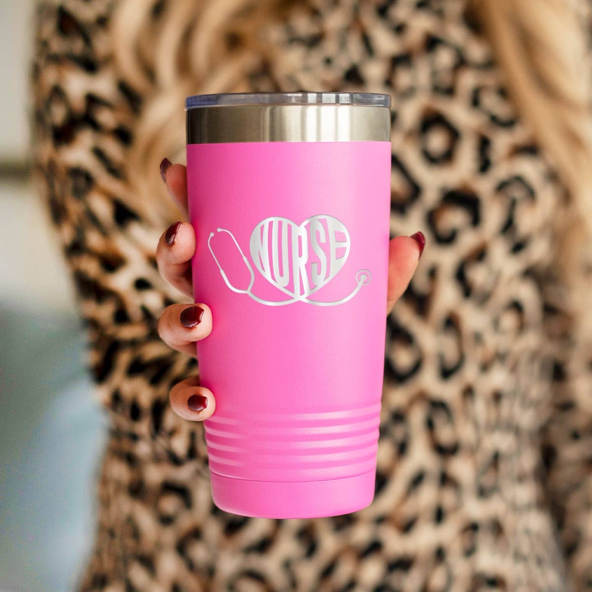 Heart Nurse Pink 20oz Tumbler