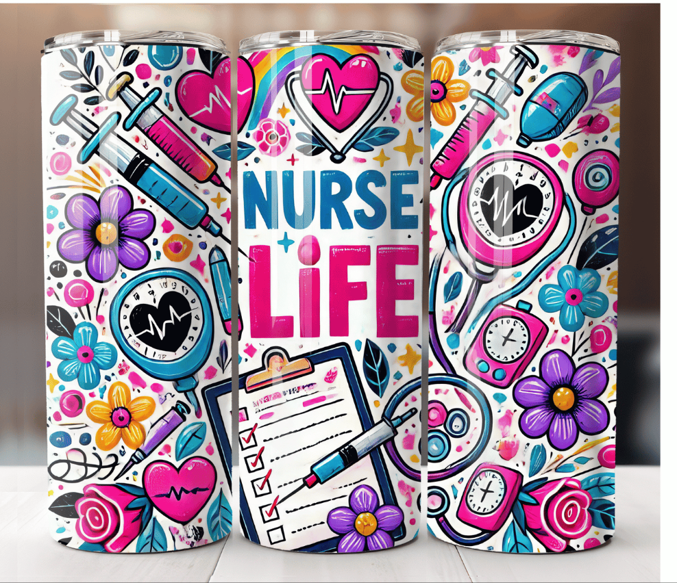 Nurse Life Skinny Tumblers