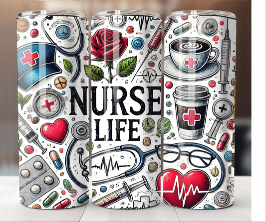 Nurse Life Skinny Tumblers