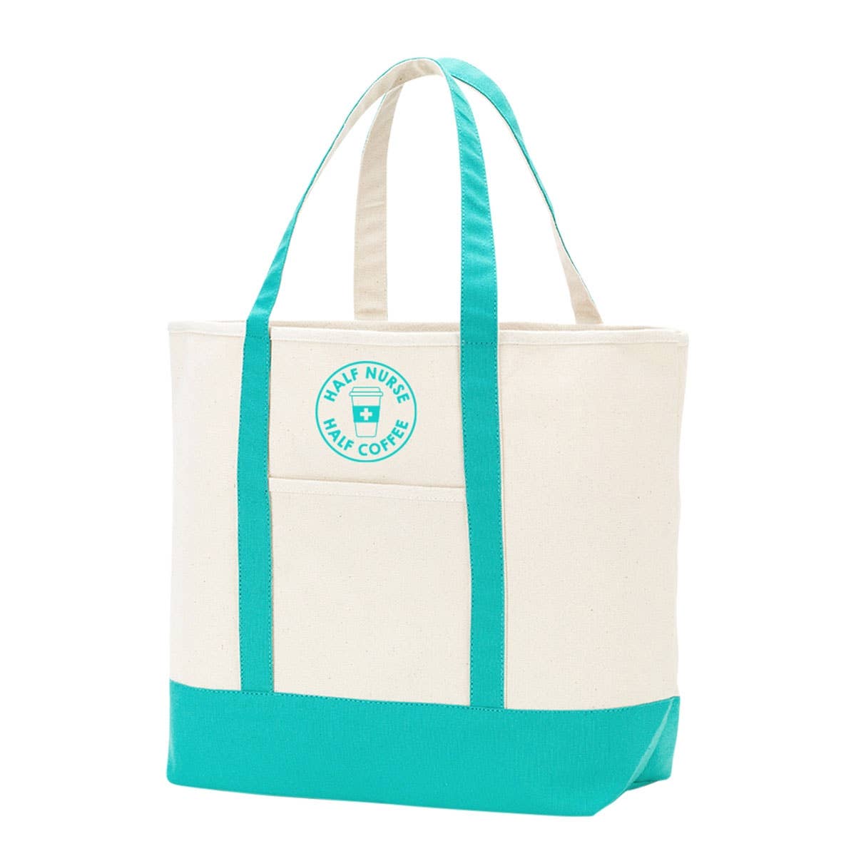 Half Nurse Half Coffee Mint Everyday Tote